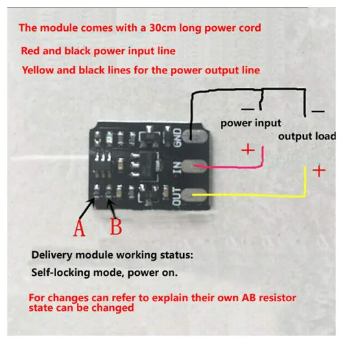 Vista 3 de Acxico Interruptor táctil capacitivo ultra miniatura táctil biestable módulo de interruptor electrónico LED relé DC 3V-18V 12V 3A