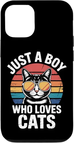 Vista 28 de Just A Boy Who Loves Cats Feline Enthusiast Pet Cat Parents Case for iPhone 16