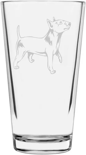 Vista 434 de Podenco Canario - Vaso de pinta de 16 onzas con temática de perro personalizado