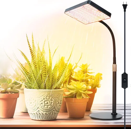 Vista 8 de Luces de cultivo de mesa de 25 vatios para plantas de interior, inicio de semillas, bonsái, 2500 lúmenes lo suficientemente brillantes como un