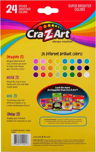 Vista 7 de Cra-Z-Art Arcilla para modelar, 17.5 onzas, 24 unidades (10901)