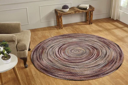 Vista 26 de Better Trends Alfombra trenzada degradada, ovalada, reversible y duradera, 100% algodón suave, ideal para cocina, sala de estar, dormitorio, tapete