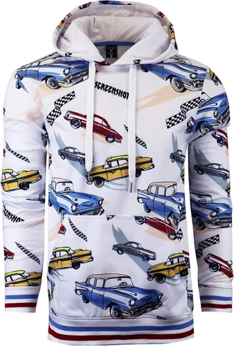 Vista 12 de Screenshot - Sudadera con capucha de forro polar para hombre, estilo urbano H11052-H.gris