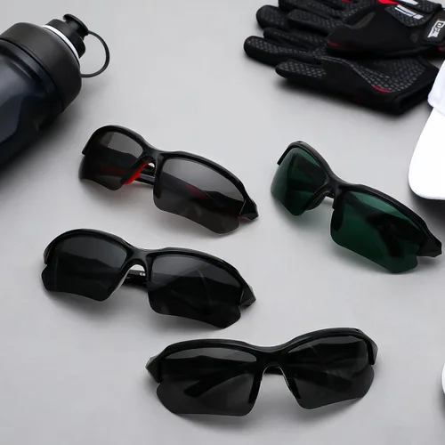Vista 7 de Paquete de 4 lentes de sol deportivos polarizados para mujeres y hombres, protección UV, para correr, ciclismo, pesca, al aire libre