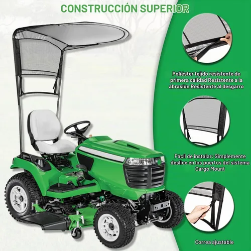 Vista 6 de LP68122 LP51702 - Toldo para cortacésped para tractores de césped John Deere serie 100/D100/E100/L100/LA100/S100/S200