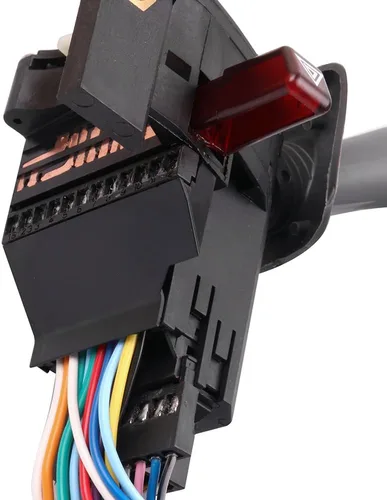 Vista 4 de OCPTY Interruptor combinado multifunción: señal de giro, arandelas de limpiaparabrisas, peligro, control de crucero - negro, actuador de botón