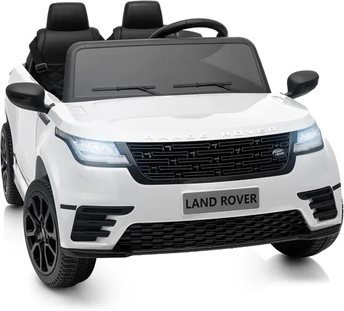 Vista 11 de Vehículo de policía con licencia Land Rover de 2 plazas, juguete de paseo de 24 V para niños Negro