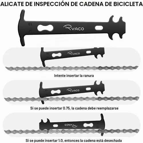 Vista 5 de Ryaco Juego de herramientas de cadena de bicicleta, reparación de eslabones