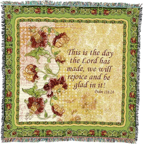 Vista 10 de Pure Country Weavers Great is Thy Faithfulness Blanket - Escrituras - Lamentaciones 3:23 - Tapiz cuadrado para regalo de regazo tejido de algodón