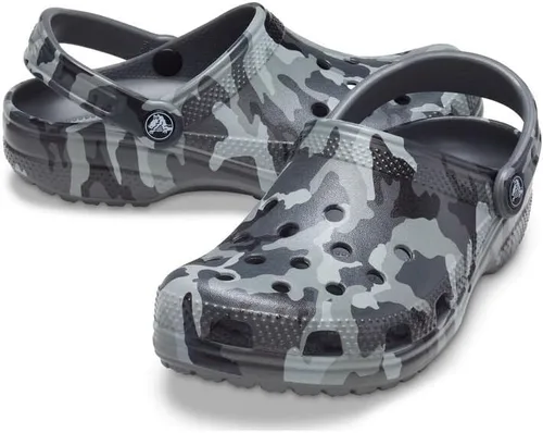 Vista 4 de Crocs Zuecos unisex para adultos con estampado clásico de camuflaje
