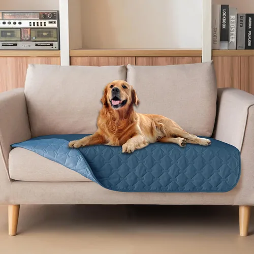 Vista 33 de gogobunny Manta para mascotas 3 veces más resistente, impermeable y a prueba de arañazos; protector de muebles reversible para perros y gatos, funda
