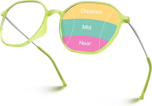 Vista 6 de VISOONE Lightweight Oversized Anti-Slip Progressive Reading Glasses RANE