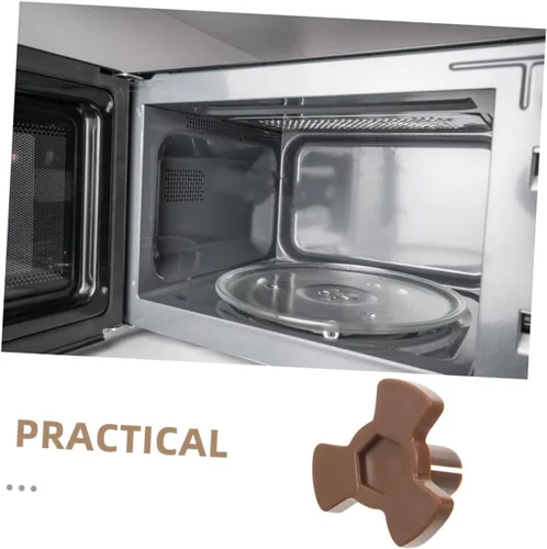 Vista 3 de 8 piezas universal para microondas, soporte de acoplador de plato giratorio de plástico resistente, eje de transmisión compatible con modelos