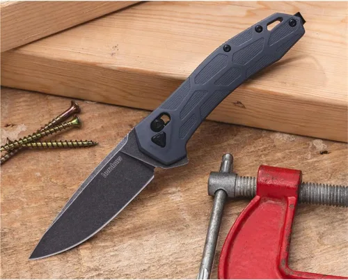 Vista 8 de Cuchillo de bolsillo Kershaw Covalent, cerradura DuraLock, mecanismo de apertura KVT con hoja de punta en gota, tamaño mediano para uso diario