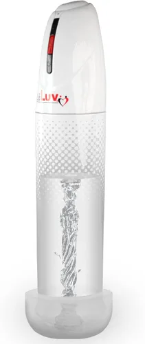Vista 10 de LeLuv Bomba de vacío masculina iPump programable automática negra que registra tu nivel de vacío con cilindro transparente de 8 pulgadas de longitud