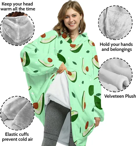 Vista 3 de Warmstorey Manta con Capucha Portátil para Mamá Esposa La Mejor Sudadera de Todos los Tiempos - Regalo de Navidad del Esposo Hija Aniversario