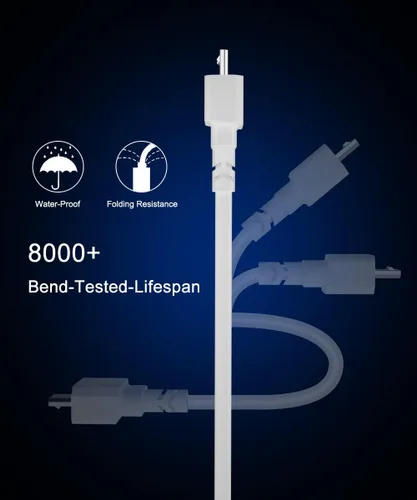 Vista 2 de Itramax Cable de carga Blink Mini de 15 pies con adaptador de pared (1 unidad) no para Blink Mini 2, cable de extensión de carga de cámara frontal