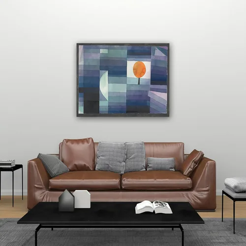 Vista 5 de Impresiones en lienzo famosas "Der Bote des Herbstes" - Imagen sobre lienzo - Reproducciones de pinturas abstractas - Lienzo decorativo para Sin