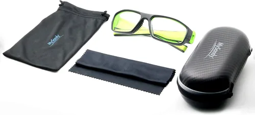 Vista 6 de Gafas de seguridad resistentes a los impactos, antiniebla, protección UV, gafas protectoras de alta resistencia para trabajo, deportes, construcción