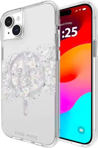 Vista 11 de Case-Mate Funda para iPhone 15 Plus - Flores con Gemas [Protección contra caídas de 12 pies] [Compatible con MagSafe] Cubierta magnética