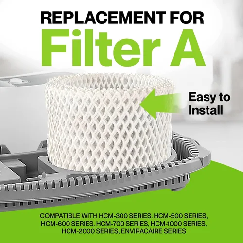 Vista 3 de Durabasics Paquete de 4 filtros humidificadores de alta calidad compatibles con filtros humidificadores Honeywell HAC-504, HAC-504AW y Honeywell