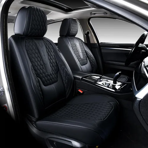 Vista 47 de Coverado Fundas de asiento delantero, fundas de asiento delantero de automóvil, fundas de asiento de piel de napa para automóviles, fundas