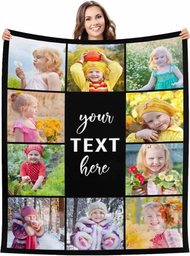 Vista 8 de Regalos de cumpleaños para mujeres, manta de amistad personalizada con tus fotos, manta personalizada con mis propias imágenes para hermanas
