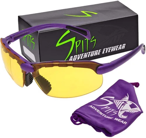 Vista 15 de Spits Eyewear Gafas de seguridad bifocales o inferiores de caza con varias opciones de lente y marco azul (blue frame)