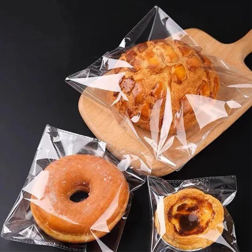 Vista 7 de Bolsas de celofán resellables de 5½ x 7¼ pulgadas, 100 bolsas transparentes para galletas autoadhesivas para tarjetas de galletas de caramelo