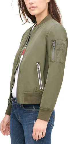 Vista 3 de Levi's Poly Bomber - Chaqueta para mujer con bolsillos con cremallera de contraste