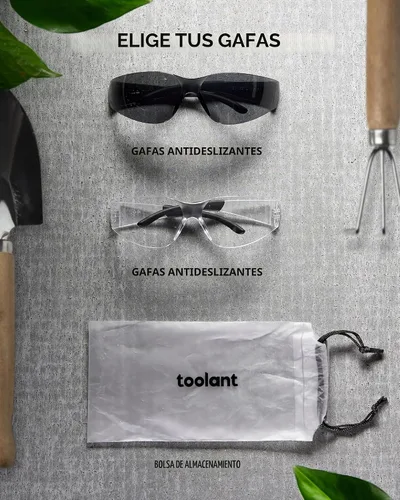 Vista 8 de toolant Bulk Safety Glasses with ANSI Z87.1 / UV 400 Standard, Clear and Smoke Grey