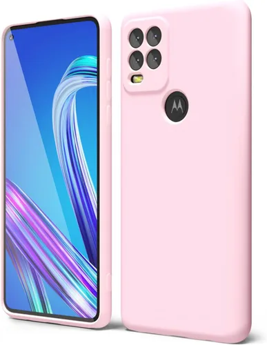 Vista 70 de oakxco para Motorola Moto G Stylus 5g 2021 Funda de teléfono de silicona líquida, delgada y suave, de goma de caucho, TPU, cubierta simple y lisa