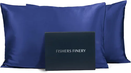 Vista 35 de Fishers Finery Funda de almohada de seda de morera 100% pura de 25mm (Rojo King)
