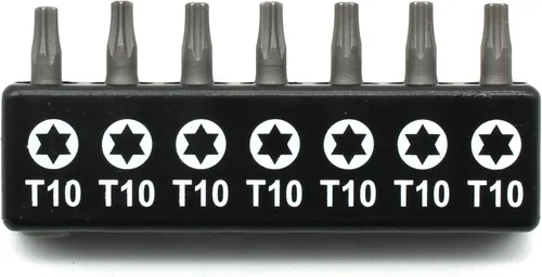 Vista 24 de TMAX Juego de puntas de destornillador de cabeza de estrella T6 Torx de 25 piezas, acero S2 de 6 puntos T-6 puntas de inserción de destornillador
