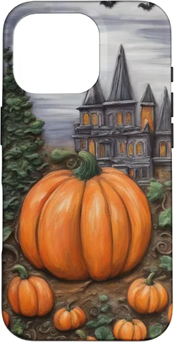 Vista 20 de iPhone 16 Vintage Floral Aesthetic Halloween Pumpkin Fall Autumn Case