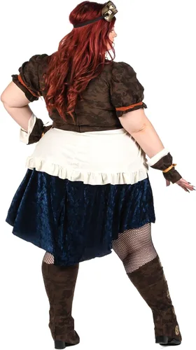 Vista 2 de Disfraz de fantasía steampunk para mujer