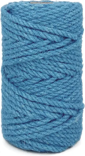 Vista 13 de Leecogo Cuerda de yute de 4,5 mm 30 metros de cuerda natural para manualidades, ideal para jardinería en casa, macramé, manualidades, DIY, postes