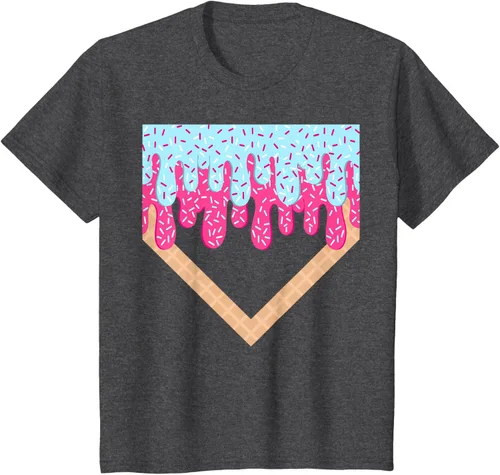 Vista 40 de Baseball Drip Boys Home Plate Ice Cream Sport Players & Fans Camiseta