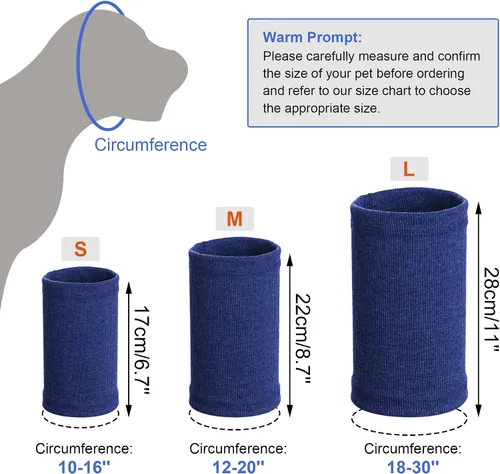 Vista 2 de Rbenxia Orejeras para Perros - Protección contra Ruido Cubiertas de Orejas con Capucha para Perros (Azul, Pequeño)
