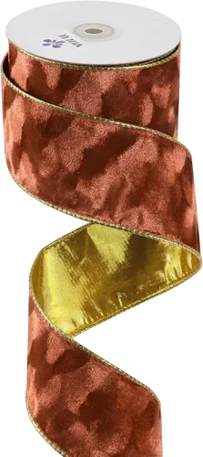 Vista 11 de MEEDEE Black and Gold Velvet Ribbon 2.5 inch with 10 Yards Spool Two Tone Velvet Wired Ribbon for Gift Wrapping, Halloween Wreaths, Christmas Tree