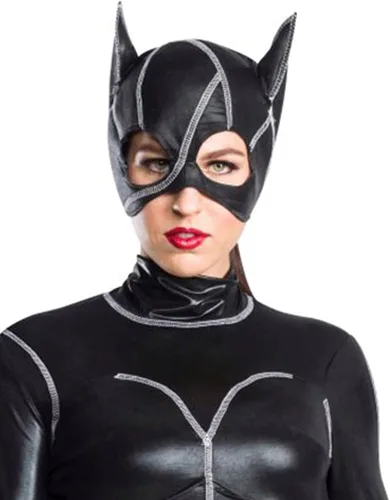 Vista 2 de Rubies Disfraz de gato de lujo para adultos talla XL color negro