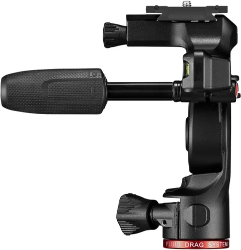 Vista 6 de Manfrotto Befree - Cabezal de trípode para cámara en vivo de 3 vías, aluminio, carga útil de 13.2 lbs, para trípodes de viaje, con asas plegables