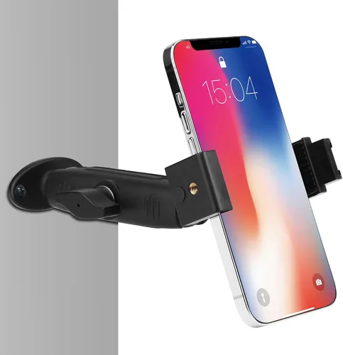 Vista 2 de Soporte de pared para teléfono, cabeza de bola, base de taladro de brazo largo de 360 grados para teléfono celular, iPhone 14 13, Samsung