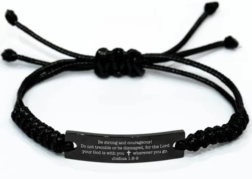 Vista 3 de Pulsera con versículo bíblico, joyería cristiana, regalo religioso, pulsera de Cristo Jesús, regalo cristiano bendito