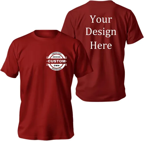 Vista 16 de Camisetas personalizadas Diseña las tuyas propias para hombres y mujeres Camisetas personalizadas Añade tu logo/foto/texto Camisetas personalizadas