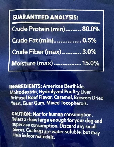 Vista 3 de Pet Factory Golosinas masticables para perros, 100% fabricadas en Estados Unidos, huesos anudados de 6 pulgadas, sabor a carne, 12 unidades/1 paquete