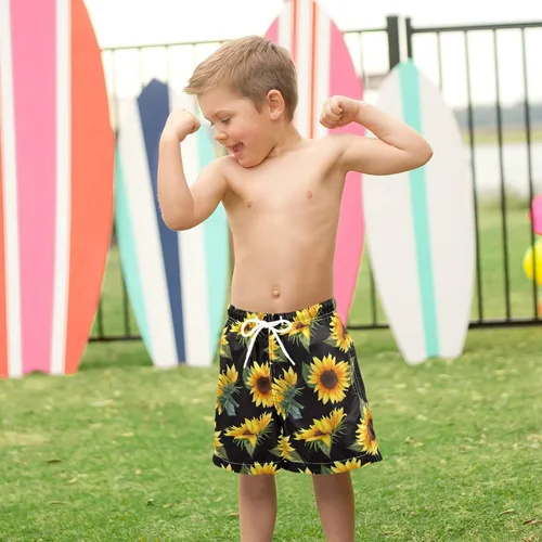 Vista 7 de Traje de baño para niños de 2 a 14 años, pantalones cortos de playa, traje de baño para bebés y niños, pantalones cortos para la playa, Hawaii