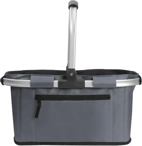 Vista 7 de SIYUAN - Cesta de la compra con asa de 22 litros, plegable, portátil, plegable, para comercialización, color negro