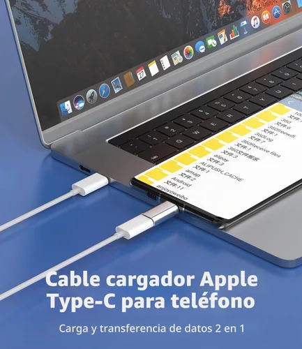 Vista 4 de Paquete de 3 adaptadores USB C macho a compatible con Lightning hembra, compatible con Apple iPhone15 Pro Max Plus iPad Pro Air Mini para Galaxy