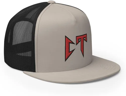 Vista 4 de RIVEMUG Corridos Tumbados CT - Gorra de camionero con visera plana, corona alta, ajustable, Coridos Belicos